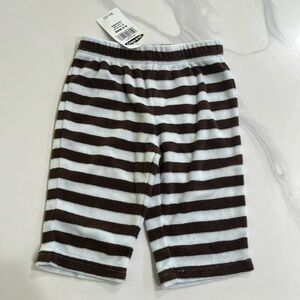 Old Navy striped light blue & brown sweat pants